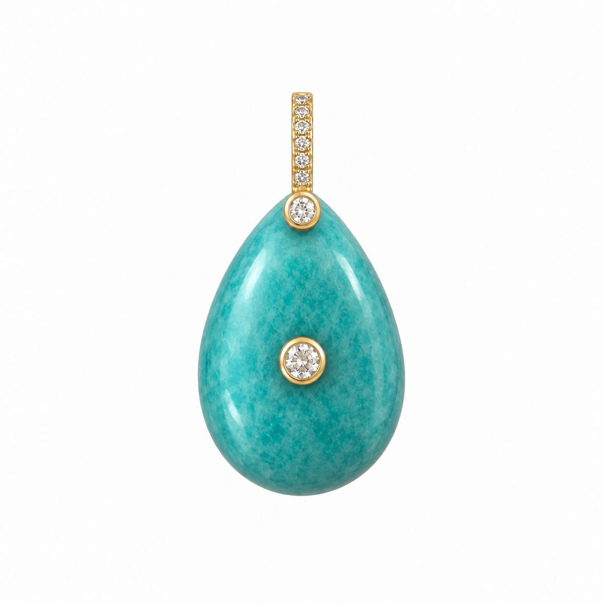 Aquario Amazonite Charm