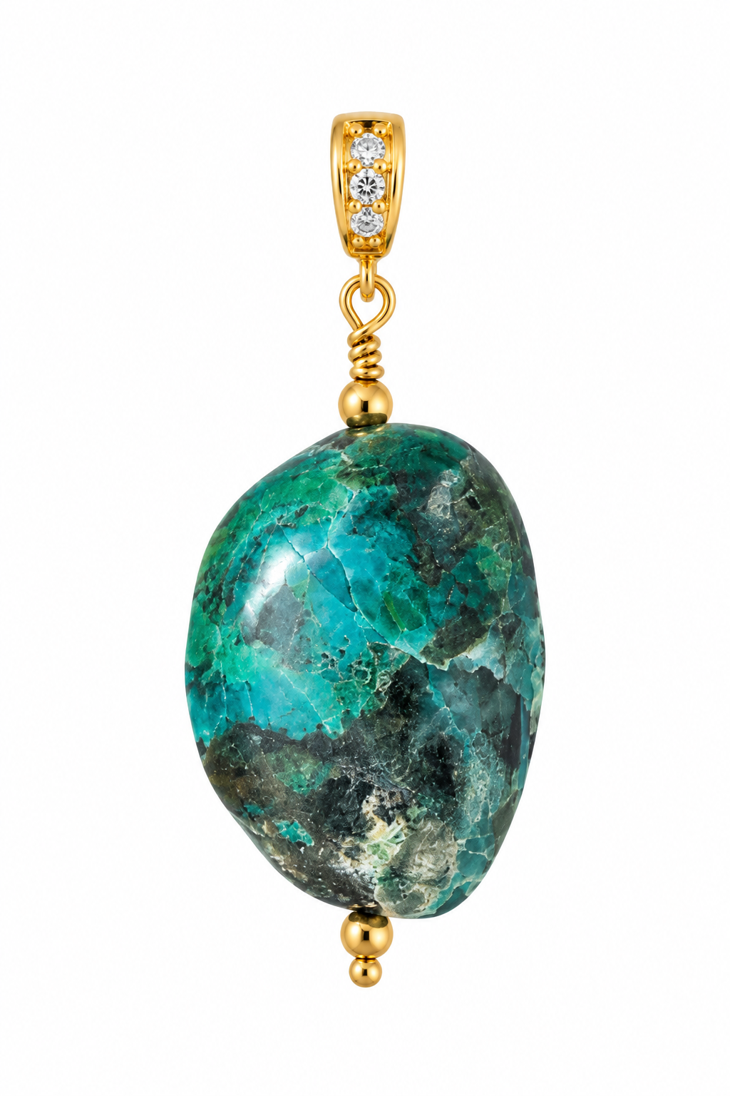 Mare Verde Amulet - Peruvian Chrysocolla