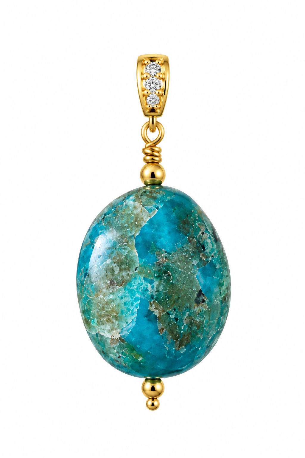 Aqua Terra Amulet - Peruvian Chrysocolla