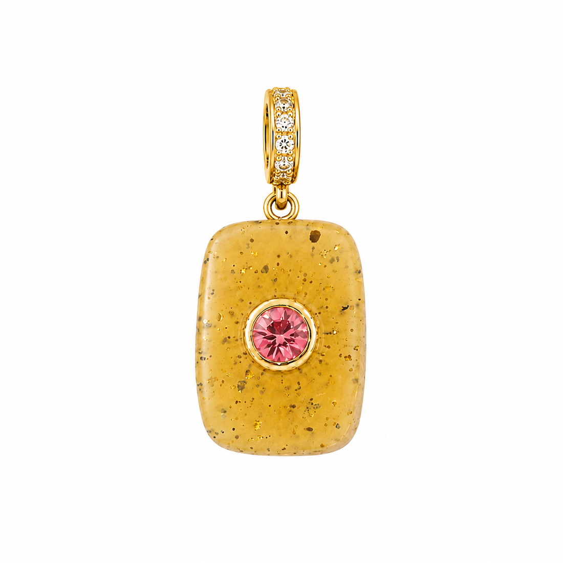 Solara Pink Zirconia Charm