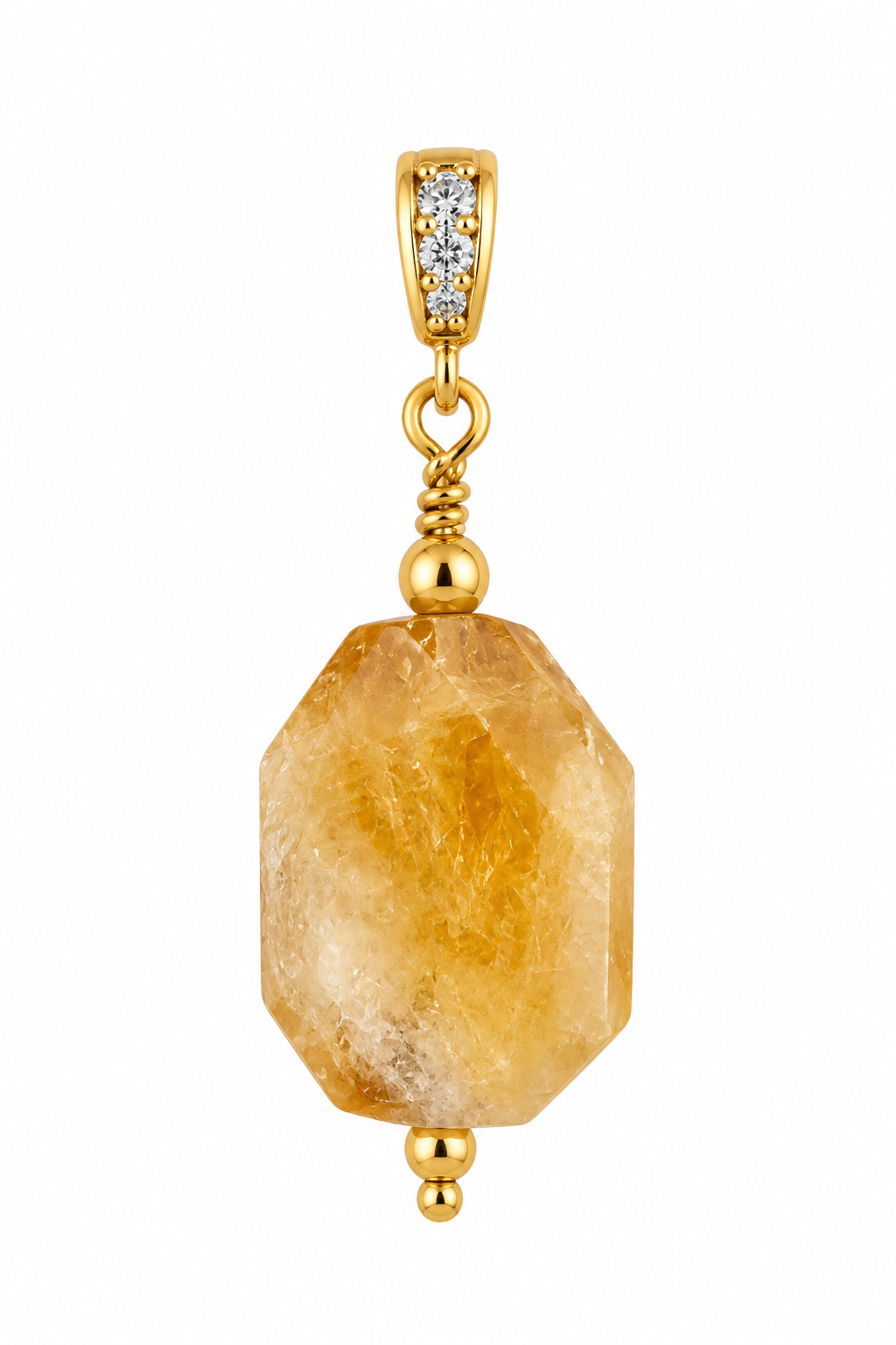 Golden Citrine Amulet