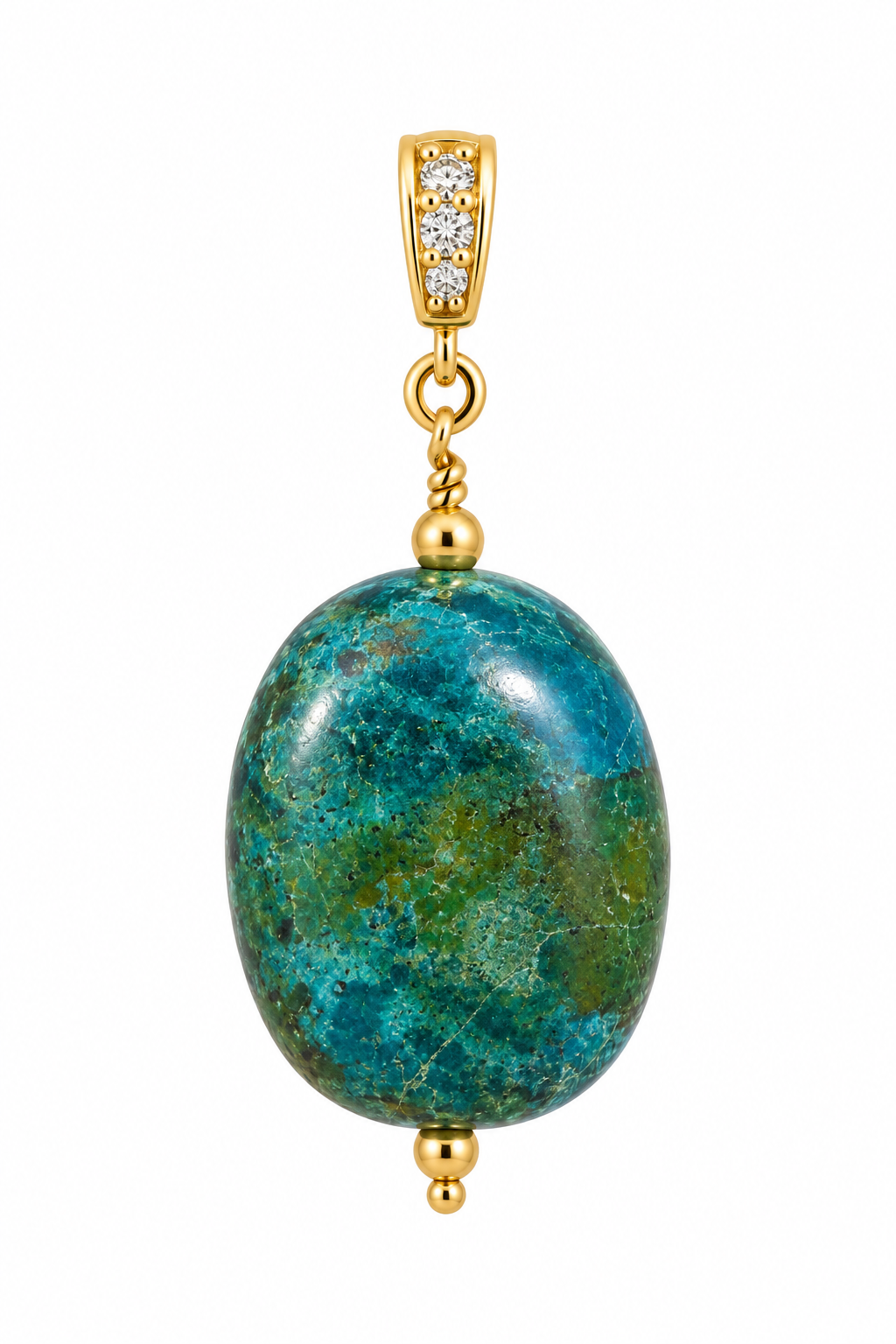 Gaia Chrysocolla Charm