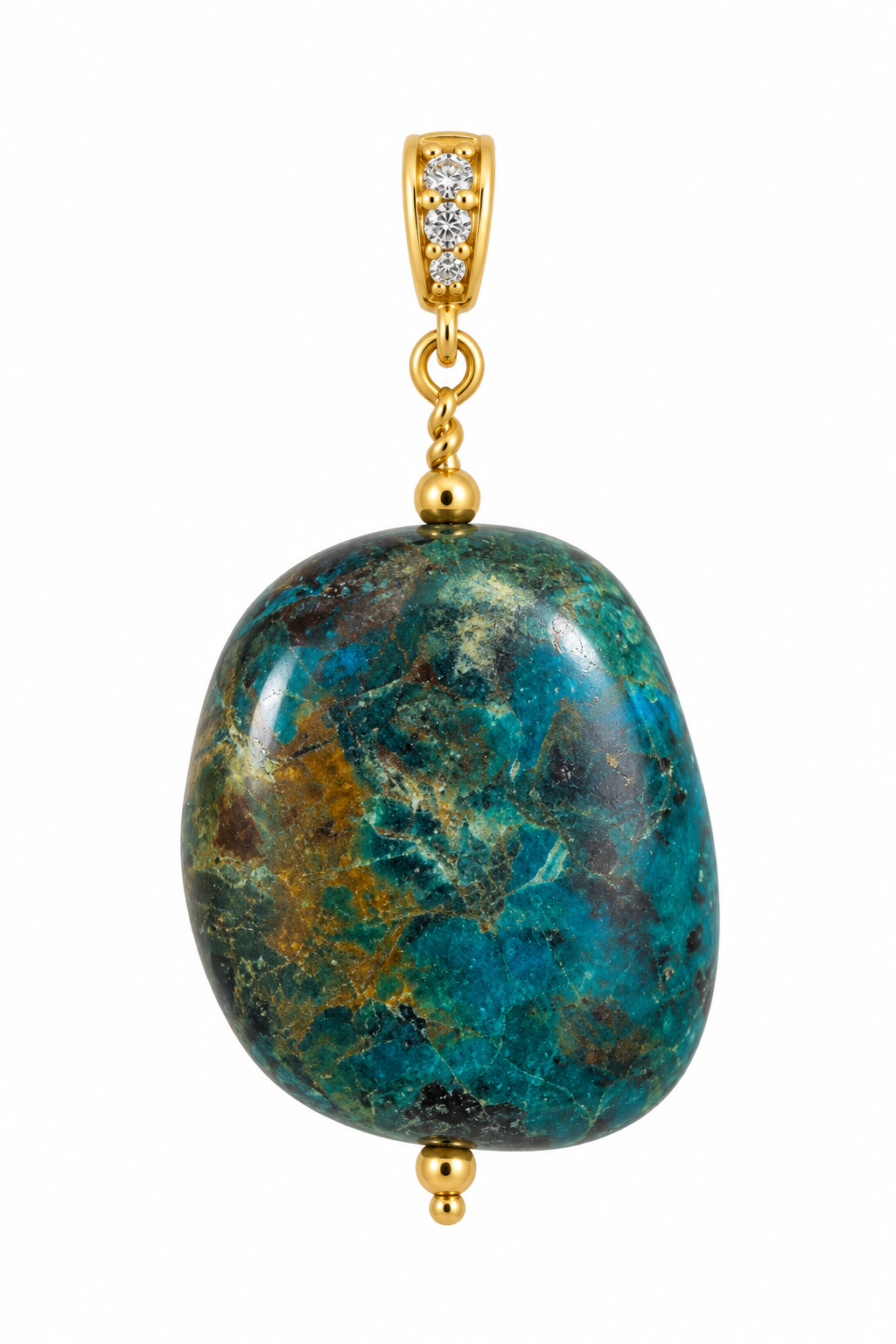 Pacha Turquoise Chrysocolla Charm