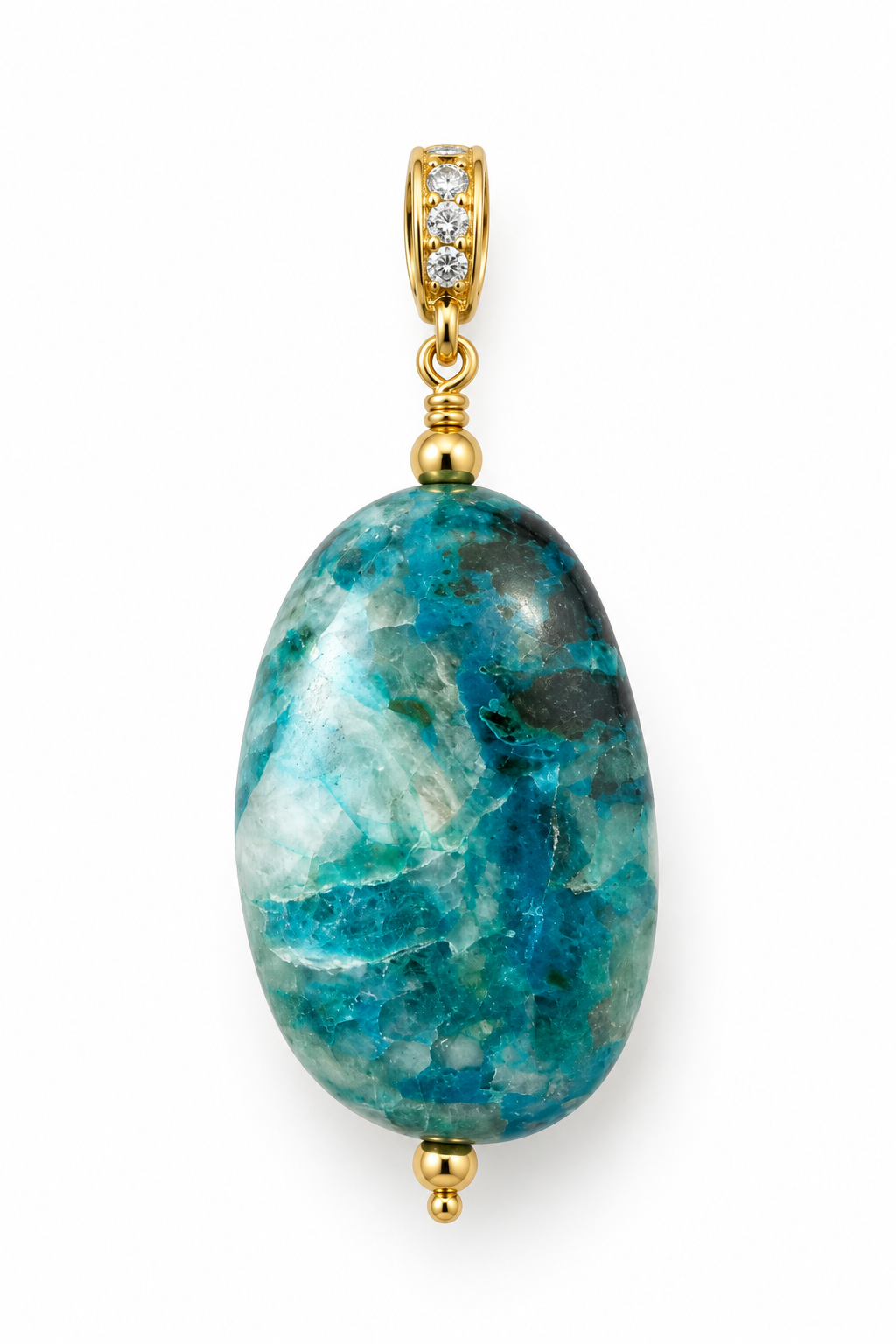 Andean Waters Chrysocolla Charm