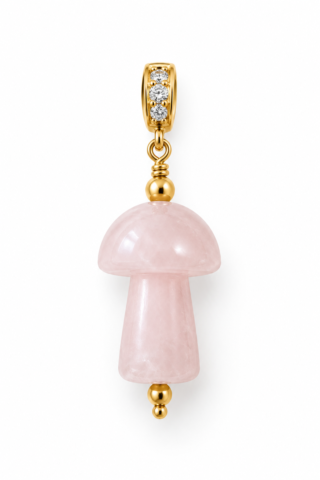 Magic Rose Quartz Charm