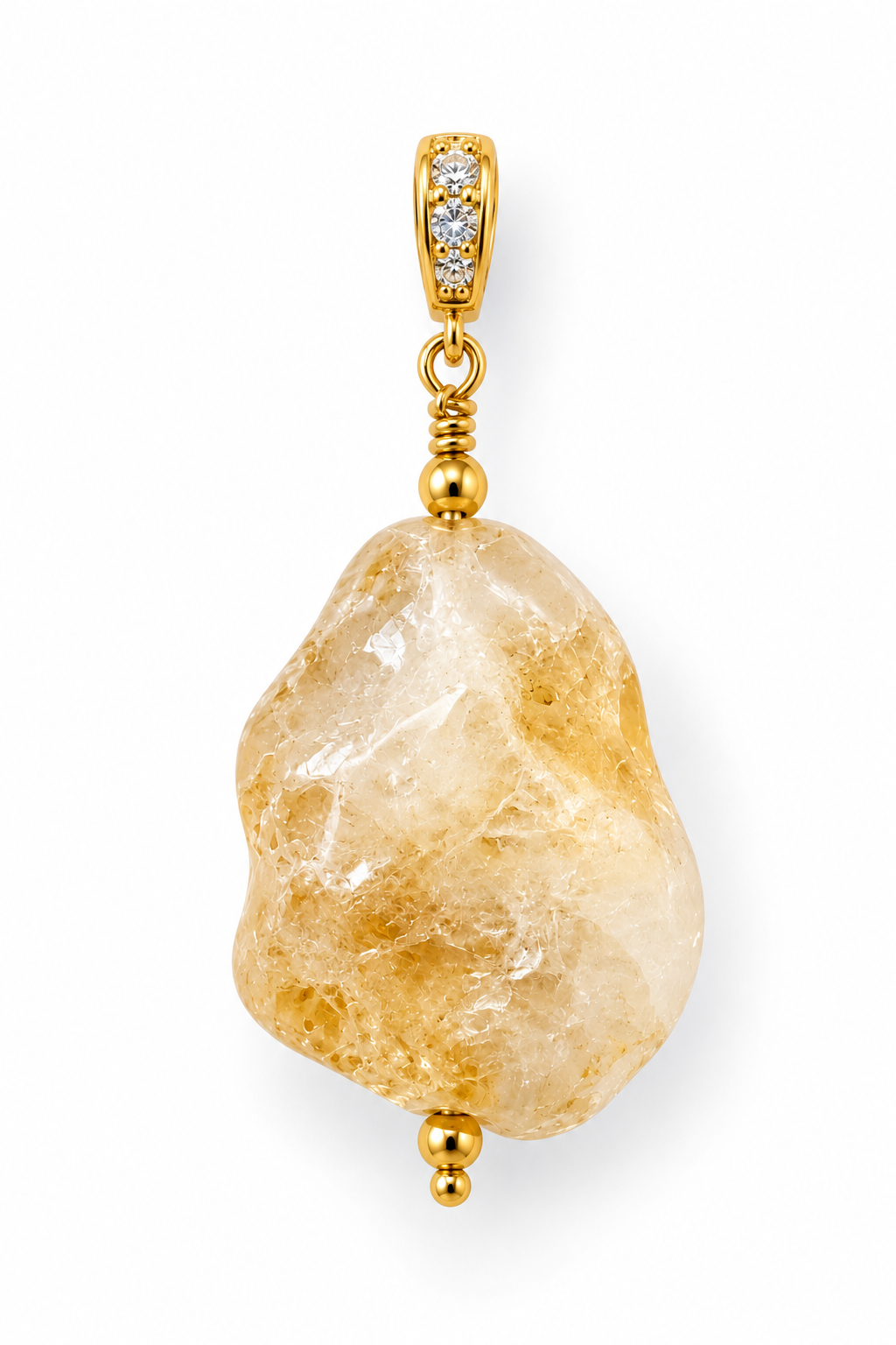 Solar Citrine Charm
