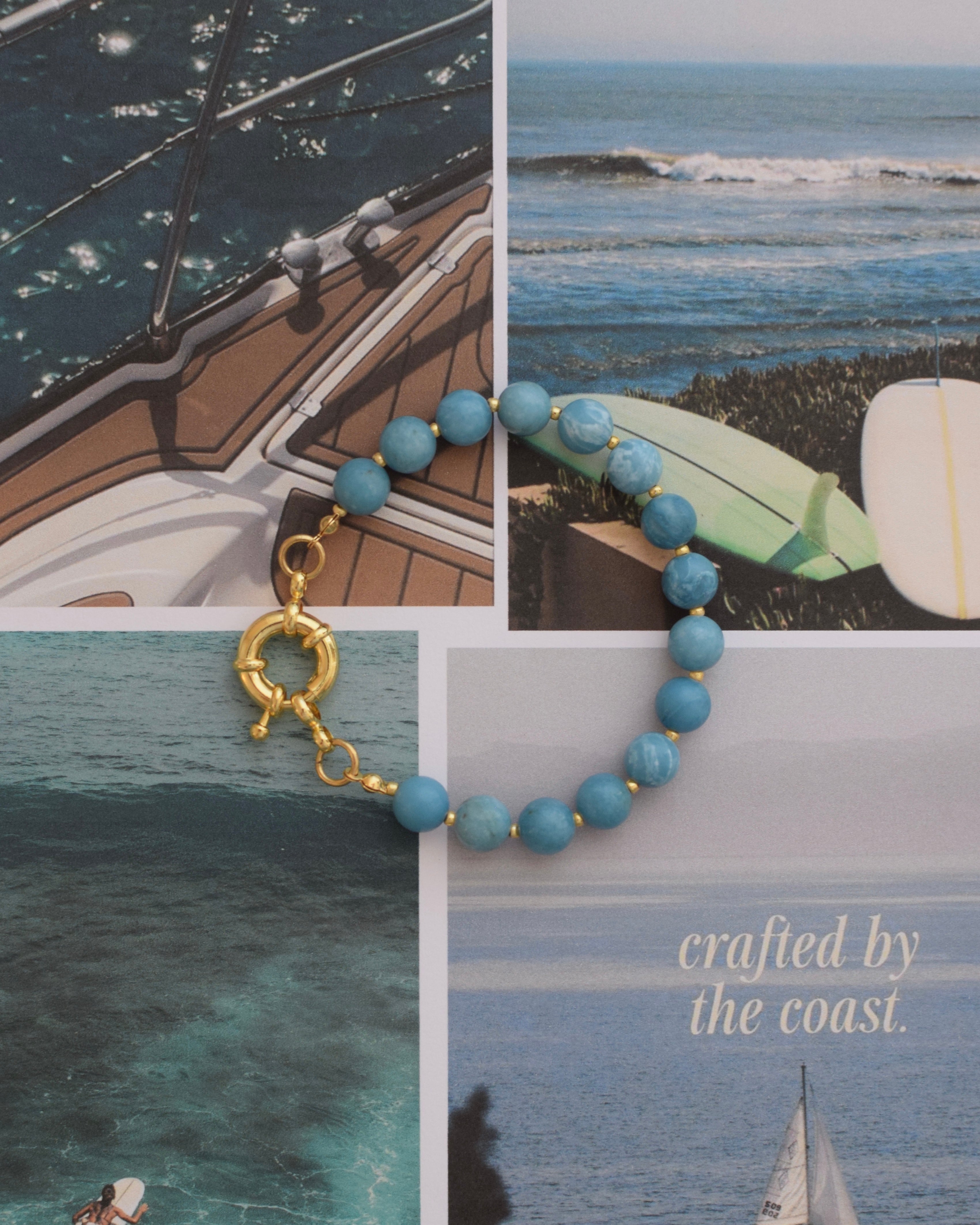 Pulsera Caribe - Larimar