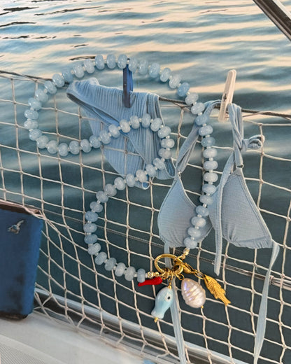 Steel Blue Sky Necklace