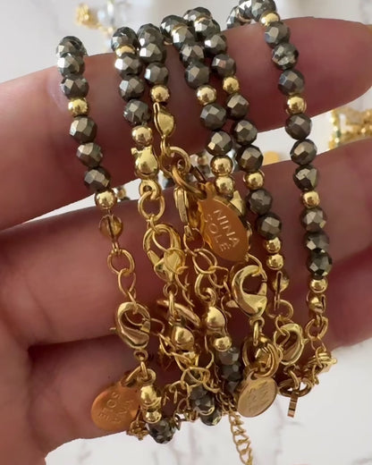 Pulsera Oro Solé - Pirita